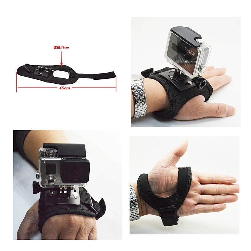Kaliou 360 Rotation Go pro Hand Strap Wrist Strap for Go pro 7 6 5 4 3 2 1 Sj4000 Sj5000