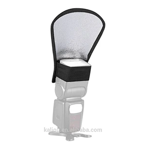 Photography DSLR Camera Speedlite Flash Diffuser Softbox Silver Reflector