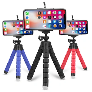 Kaliou Mini Flexible Sponge Octopus Tripod for iPhone/samsung/Huaweis Mobile Phone Smartphone holder for Gopros Camera Accessory