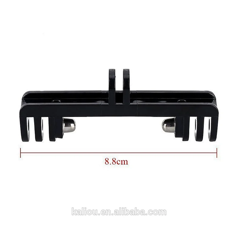 Factory direct sale Go pro cameras and LED Light Tripod Double Bracket Bridge Connector mount Adapter for Go Pro 5/4S/4/3+/3/2/1