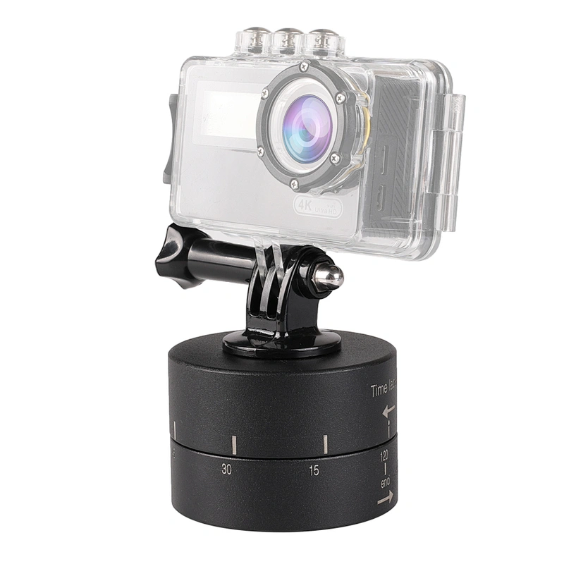 Kaliou 360 Degree Rotating 120min Time Lapse Automatic Timer Tripod Head Photography Delay Tilt Head for GoPros 7 6 5 4 3 2 1