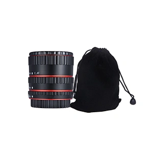 Kaliou 13mm 21mm 31mm Auto Focus Macro Extension Tube Set for Canon EF EF-S Lens Canon 700d t5i 7d 5d Black Red Silver color