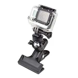 Universal 1/4 Screw Mount Camera Stabilizer Stand Clip Large Clamp Camera Ball Head Clip on Table Bracket Clips Black for Camera
