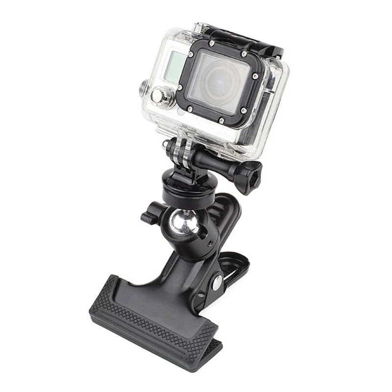 Universal 1/4 Screw Mount Camera Stabilizer Stand Clip Large Clamp Camera Ball Head Clip on Table Bracket Clips Black for Camera