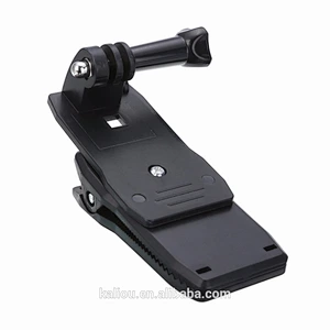Factory 360 Degree Rotatory Fast Clamp Mount Backpack Clip for Go Pro
