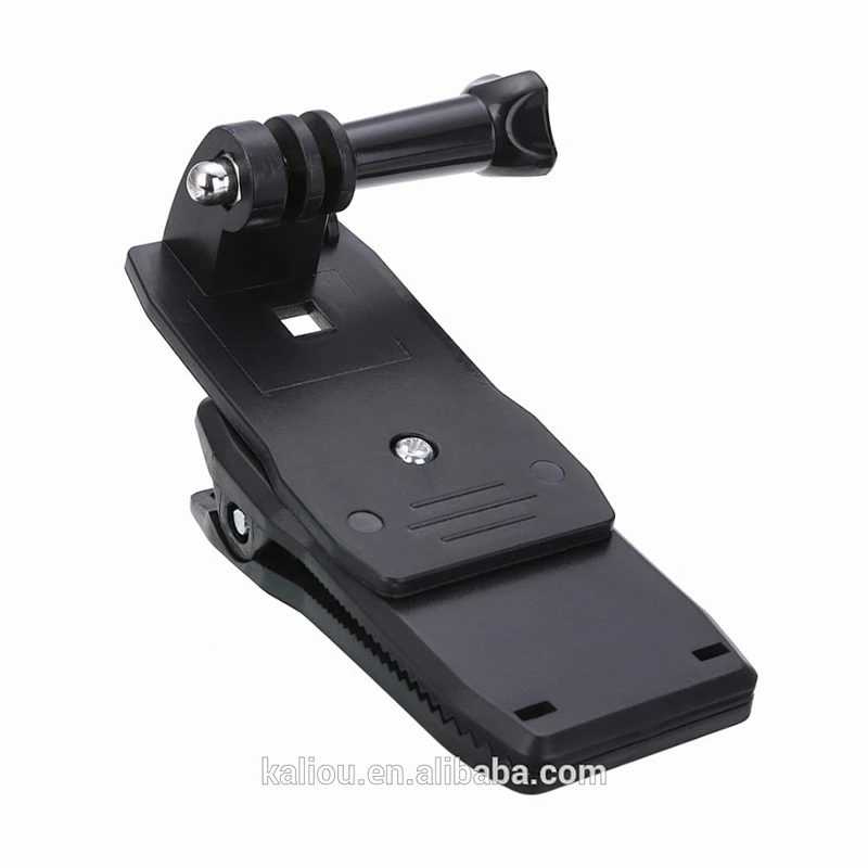 Factory 360 Degree Rotatory Fast Clamp Mount Backpack Clip for Go Pro
