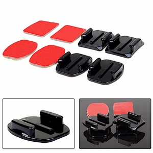 Kaliou for Gopros Accesseries Kits 16 in 1 Helemet Mount 4pcs Flat Mounts 4pcs Curved Mounts Adhesive Pads for GoPros 7 6 5 4