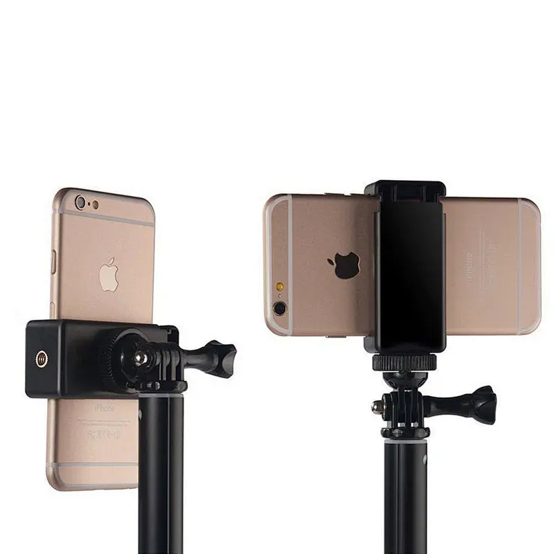 Factory Kaliou Adjustable Cell Phone Clip Holder mount bracket Adapter For Camera Tripod smartphone