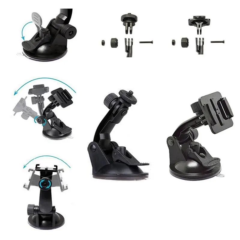 Kaliou Mini Suction Cup Car DVR Mount Holder Sucker Bracket for Car GPS Recorder DVR Camera  phone stand
