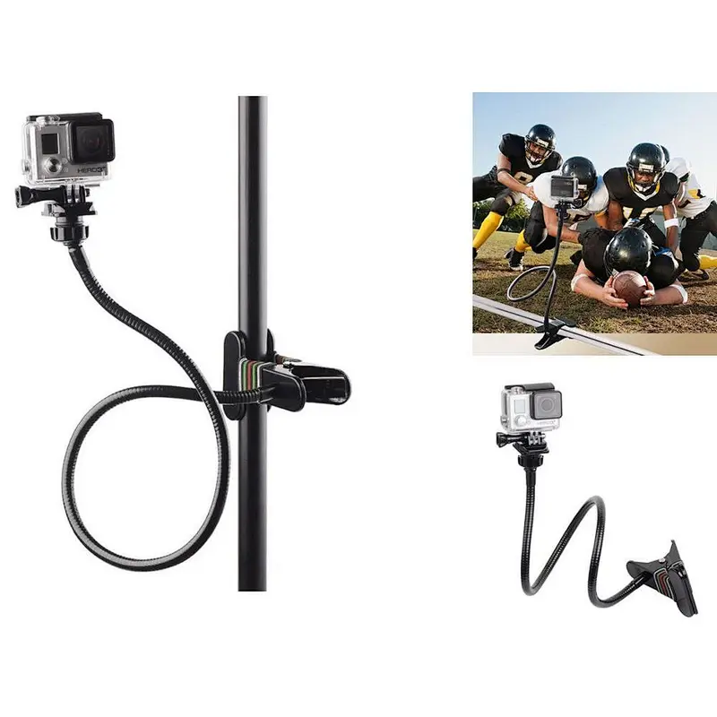 Metal long bending clip frame shooting bracket holder for sports camera clips hero5/4/3+