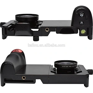 Kaliou Smart Phone Grip Stabilizer Cage with Wide Angle Macro Lens for iPhone Samsung HTC Universal Adjustable Camera Housing