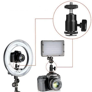 KalioCamera Accessories Ball head mount Universal 360 Degree Swivel Rotating Aluminium Mini Tripod Mount Adapter Head