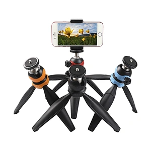 New arriving Universal Portable 23cm Camera Tripod Monopod with ball head 3-Way for smartphone/DSLR Orange/Black/Red/Blue