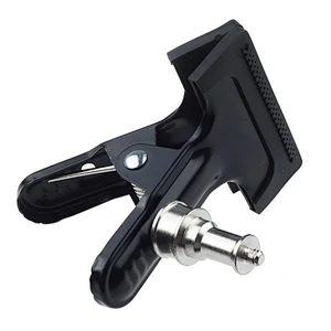 Universal Photography Metal Clip Clamp Holder Mount with Standard Ball Head 1/4 Screw for Camera Flash Holder Bracket