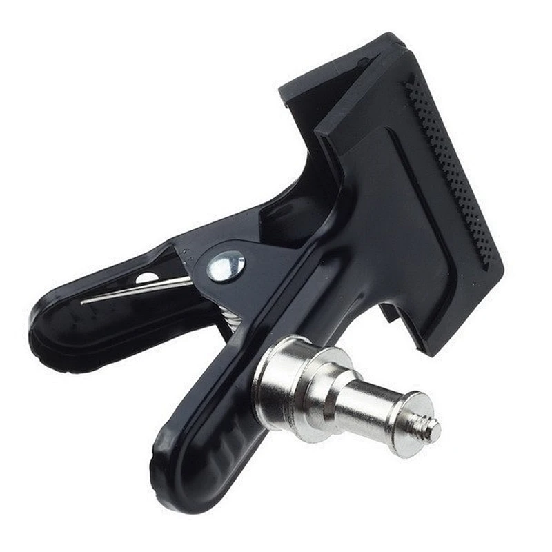 Universal Photography Metal Clip Clamp Holder Mount with Standard Ball Head 1/4 Screw for Camera Flash Holder Bracket