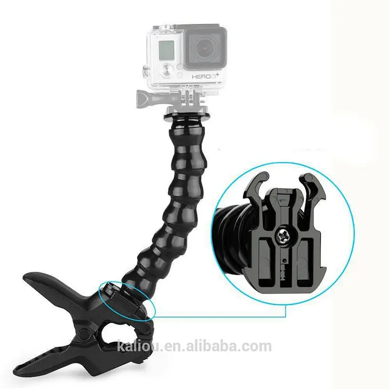 Wholesale Camera Flexible Gooseneck Jaws Flex Clamp Clip Mount for Go pro