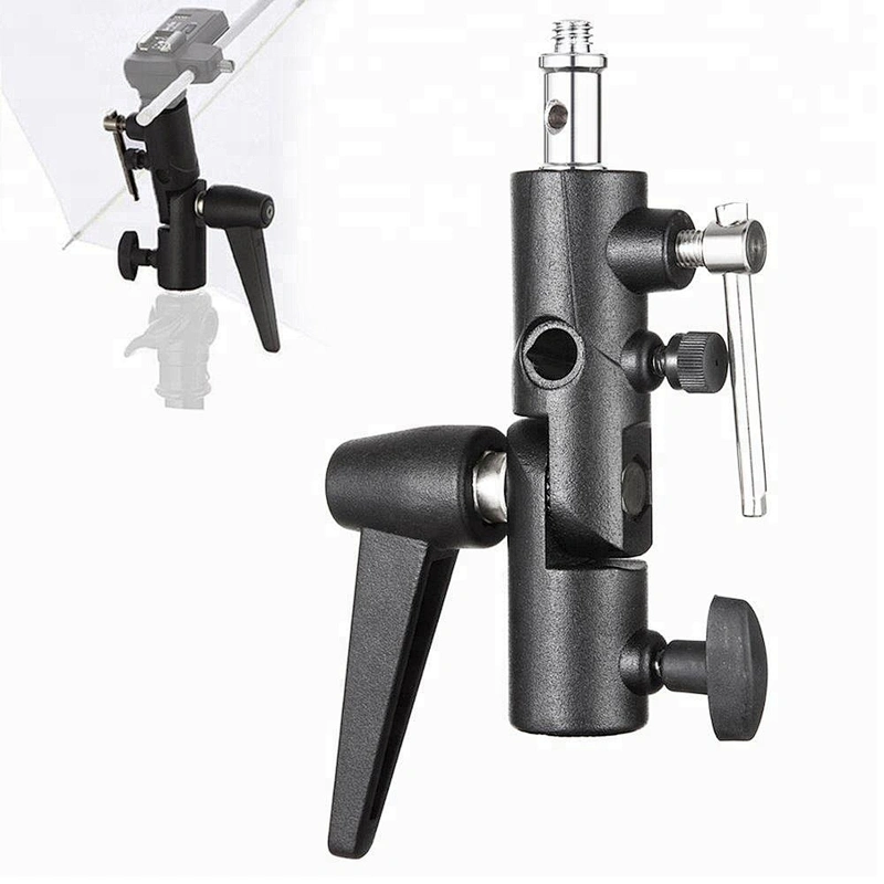 Good for selling Whole Metal H Type Flash Bracket Stand for Mount Umbrella Holder/Ball head/Trigger/Light Adapter