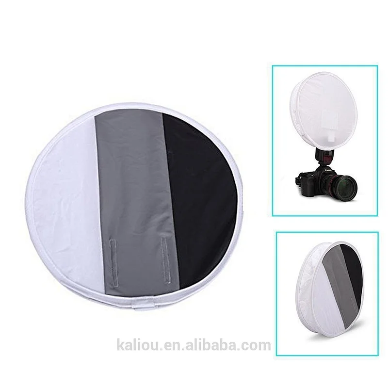 Kaliou Three color gray card soft light box 30cm folding flash soft box MK910