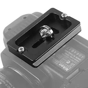 2018 Manufacturer Wholesale PU60 Aluminum best travel tripod ball bearing plate camera quick release plate accessories