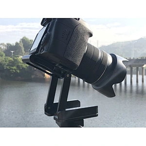Kaliou Z Tripod Head Aluminum Alloy Folding Z Tilt Head Quick Release Plate Stand Mount Spirit Level for iPhone SamsungsGopro 6