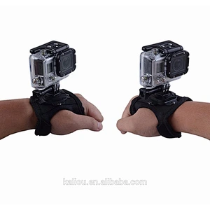 Factory direct Wholesale Wrist Belt Holder Hand Palm Strap with 360 Degree Rotation Mount for Go Pro Hero5/4 / 3+ / 3 / 2