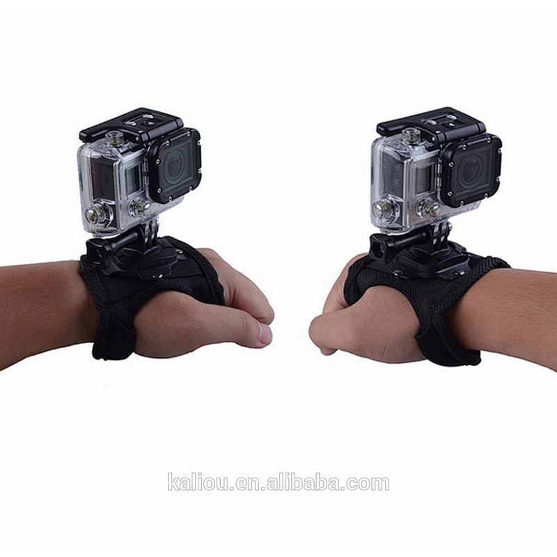 Factory direct Wholesale Wrist Belt Holder Hand Palm Strap with 360 Degree Rotation Mount for Go Pro Hero5/4 / 3+ / 3 / 2