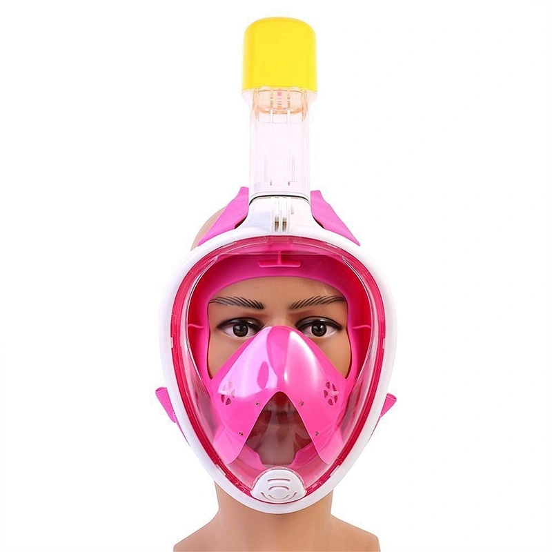 2018 Underwater Diving Mask Snorkel Set Swimming Training Scuba full face snorkeling mask Anti Fog For ** black/blue/red/gree