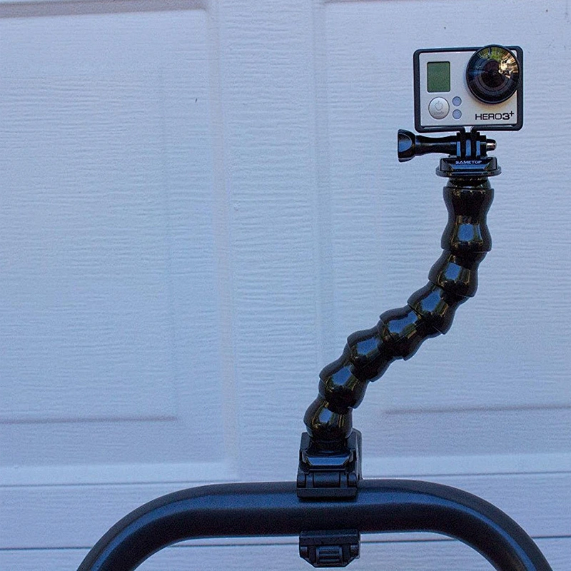 Kaliou批发相机柔性鹅颈Go pro颚夹Flex夹具固定座，用于Go pro 7 6 5 4 3 2 1