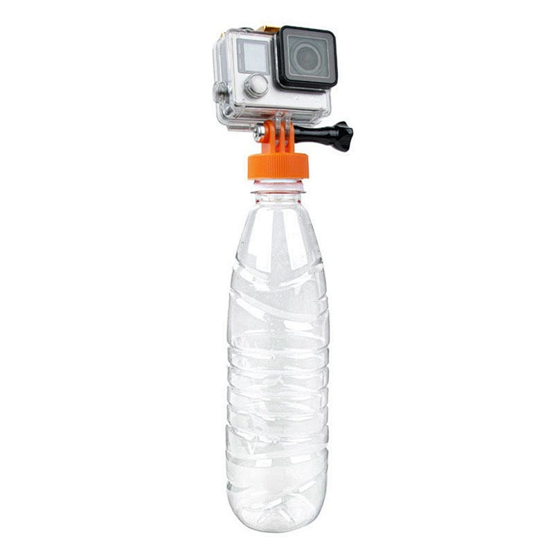 ** hero5 camera selfie stick holder Buoyancy rod mineral water bottle cap adapter mount
