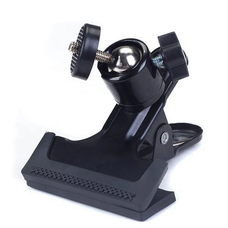 Kaliou Tripod Head Multi-function Clip Clamp Holder Mount with Standard Ball Head 1/4 Screw photography accessories for Camera