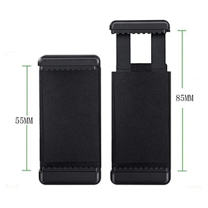 Kaliou Universal Cell Phone Clip Holder with Double 1/4'' screw for Tripod Monopod Selfie Stick For Gopros 7 6 5 4 3 2 1