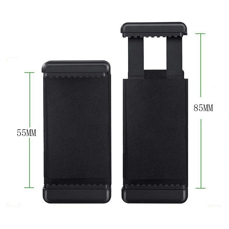 Kaliou Universal Cell Phone Clip Holder with Double 1/4'' screw for Tripod Monopod Selfie Stick For Gopros 7 6 5 4 3 2 1
