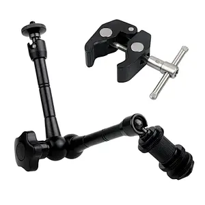 China supplier 7/11 Inch Articulating Magic Friction Arm clamp for Hot Shoe Mounts to Work with LED Panel for DSLR Monitor