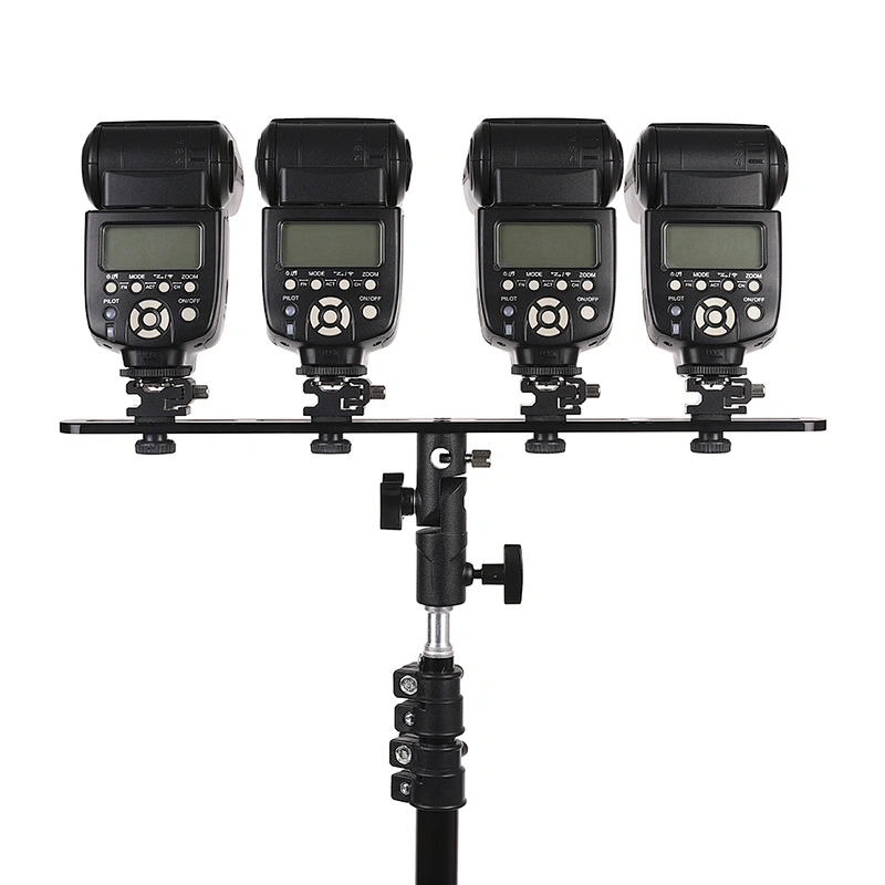 Kaliou new arriving 4 Hot Cold Shoe Mount Flash Bracket Umbrella Holder to Light Stand Tripod for dslr camera flash