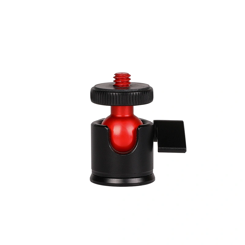 New Arrival High quality Universal Red 360 Swivel Ball Head 1/4