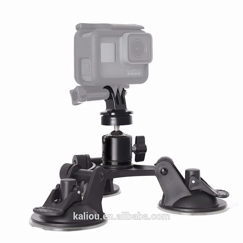 Factory Camera Accessories Car Window Glass Sucker Screw Mount 3 Feets Suction Cup for Go pro hero5 4 3+ 2 sj4000