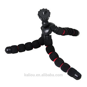 Hot Wholesale Portable S/M/L Size Sponge Octopus Flexible Tripod for Phone and Cameras