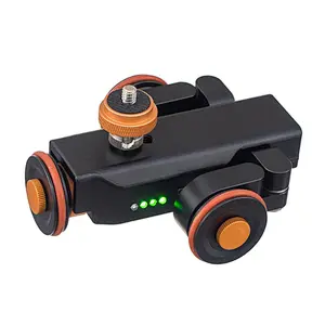Kaliou DSLR Camera Video Mini Flexible Motorized Electric Rail Rolling Track Slider Dolly Car For Speedlite DSLR Camera