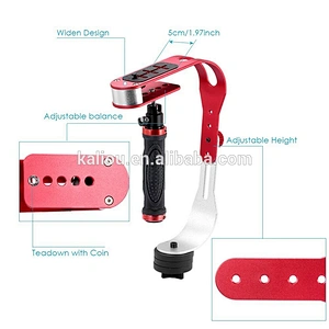 Kaliou New Aluminum Professional Handheld Camcorder Video DSLR Camera Stabilizer for Gopros and Smartphone
