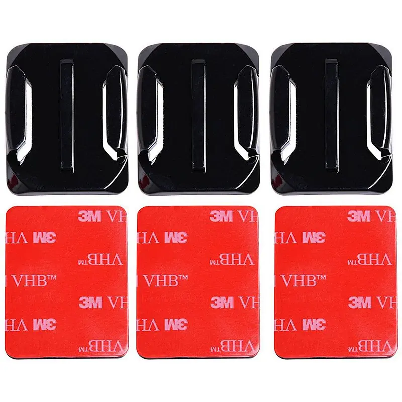 2 pcs Action Camera Accessories Helmet Sticker Mount Flat 3m Adhesive Sticker with 3M Sticky Pads for GoPros