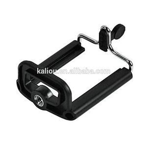 Kaliou Universal Mobile Phone Clip Holder Mount Bracket Adapter for Camera Cell Phone Tripod Stand Mount Adapter Monopod