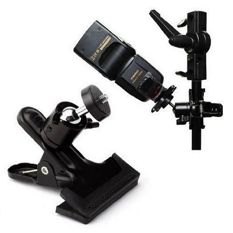Kliou Ball Head Rotating Spring Clamp Camera Holder Mount Adapter for Gopros4 3 3+ 6 5 Action Camera