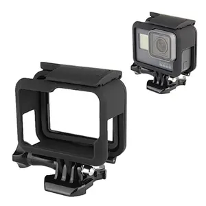 Kaliou Plastic Protective Housing Case Outdoor Protection Border Frame for Gopro5 Case Action Camera Accessories Kits Set