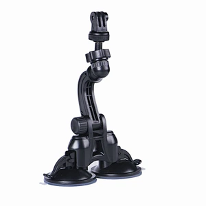 Manufacturer car driving recorder strong fixed double base suction cup bracket for Go pro hero5/4/3+ mountain dog
