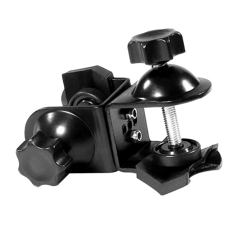 Kaliou Heavy duty  double clip clamp C/U type photo studio light with stand ball head   1/4