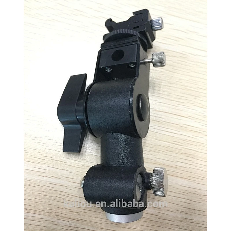Kaliou Factory Price Umbrella Tripod Holder Flash Mount L D-Type Flash Holder Mount Bracket for Camera Flash Lamp Light