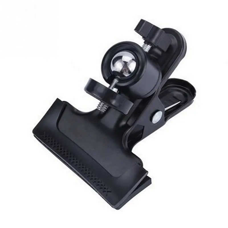 Universal Camera Photography Metal Clip Clamp Holder Mount with Standard Ball Head 1/4 Screw for Camera Flash Holder Bracket