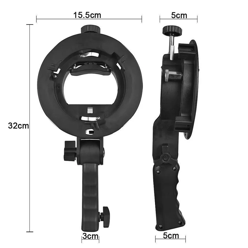 Photography Portable S-type Bracket Stable Bowens S Mount Holder for Speedlite Flash Softbox Photo Studio Umbrella Mount