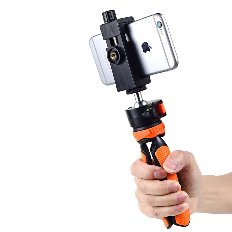Mini flexible portable sponge Colorful table Tripod Stand for GoPros SLR DSLR DV Camera Small Camera phone Holder Stand Green