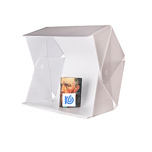 Kaliou 2019 Hot New Folding Foldable Mini Photo Studio Light Box 60cm LED Photo Box for E-commerce Photo Taking
